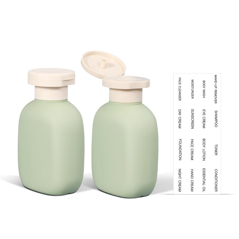 ASEVAT 3.4oz Travel Bottle with Flip Cap, Leak Proof Squeeze Bottles, Refillable Plastic Travel Containers for Creams, Lotion, Foundation, Shampoo, Conditioner - Image 1